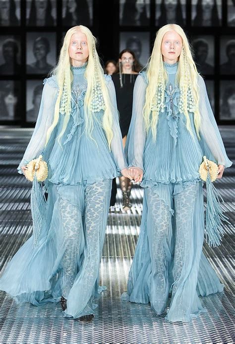 gucci twin fashion show|twins in gucci show.